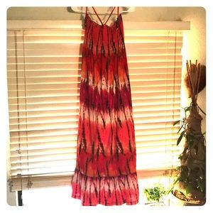 Sunset colored women’s dress